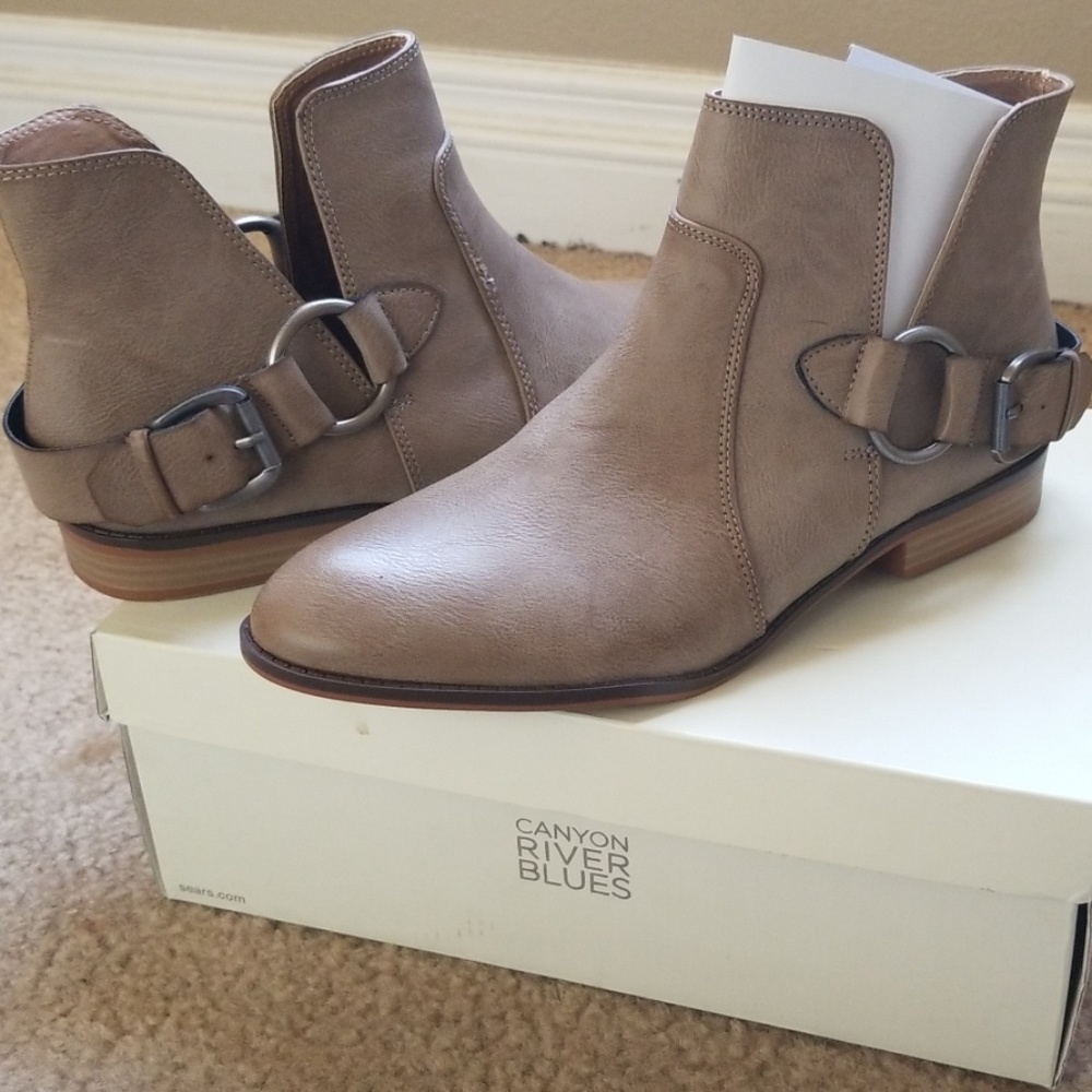 Natural Tan Booties